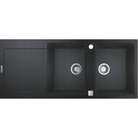 Мойка GROHE K500 с 2 чашами, 1160 x 500 мм, черный гранит (31647AP0) Мойка GROHE K500 с 2 чашами, 1160 x 500 мм, черный гранит (31647AP0)