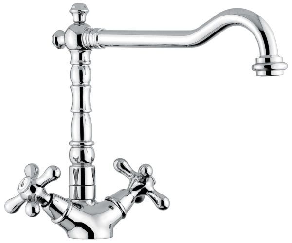 Emmevi Deco Old, смеситель для кухни, цвет хром-золото