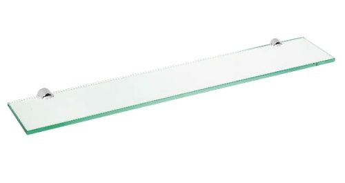 Полка стеклянная ALFA 600x20x120мм, хром