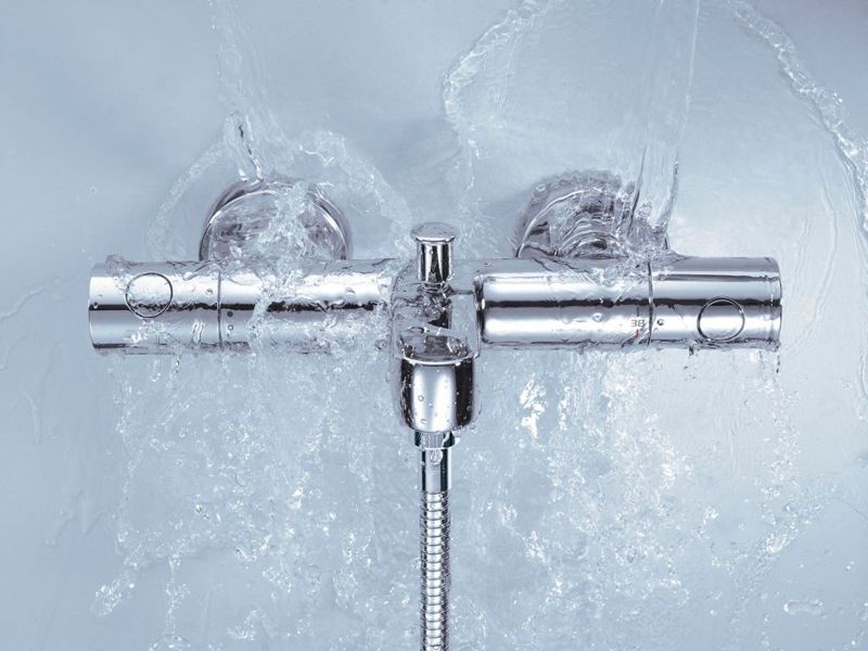 Смеситель для ванны Grohe Grohtherm 1000 Cosmopolitan 34215002 с термостатом Хром Смеситель для ванны Grohe Grohtherm 1000 Cosmopolitan 34215002 с термостатом Хром