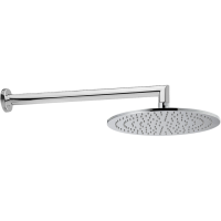 HUBER Harlock Верхний душ D250 мм с настенным держателем L290 мм, цвет хром