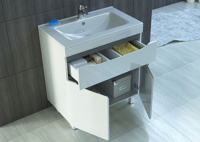 Тумба под раковину Vigo Minor 75 Белая