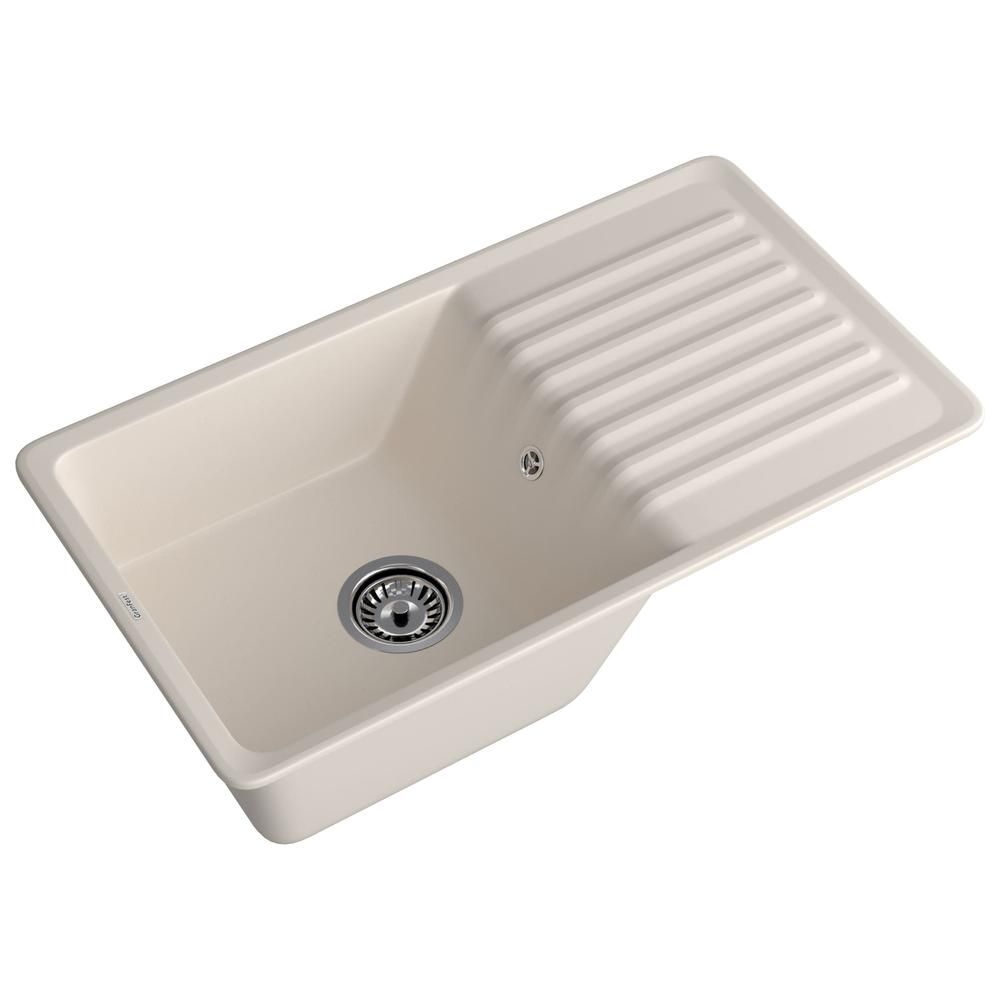 Кухонная мойка GranFest QUARZ 73, белый, артикул 73 белый