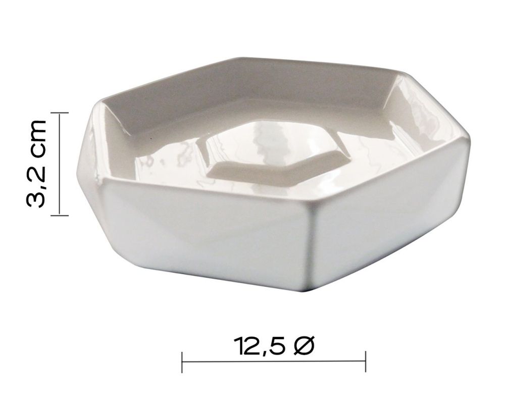 Gedy Dalia, настольная керамическая мыльница, цвет белая керамика