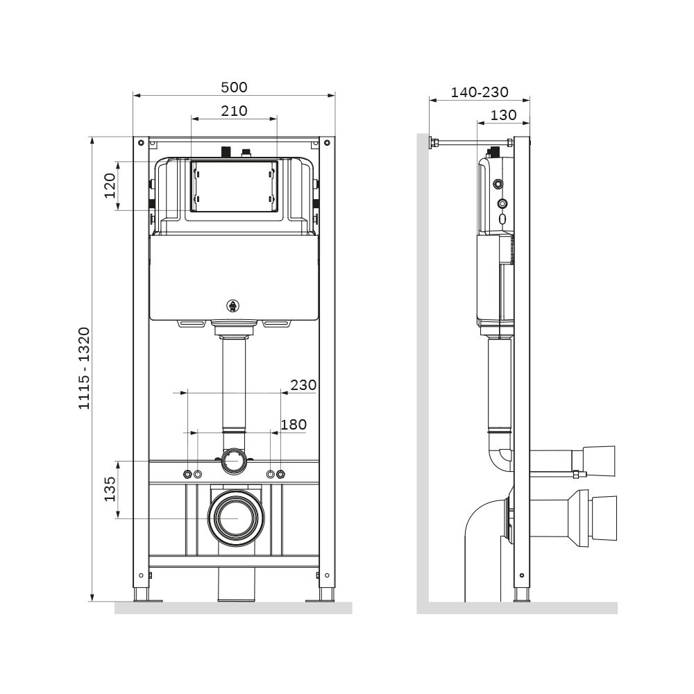I012704 Pro инсталляция для подвесного унитаза