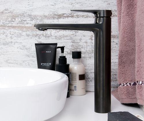 Смеситель для раковины WasserKRAFT Wiese 8403H Оружейная сталь