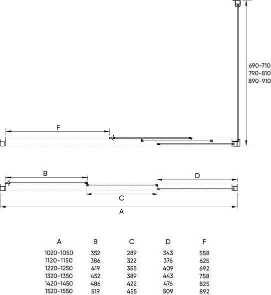 Душевой угол Veconi Rovigo RV-031, 1000х700х1950, хром, стекло прозрачное