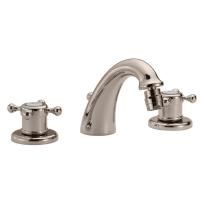 HUBER Victorian Смеситель термостатический для биде на 3 отверстия с донным клапаном, цвет никель матовый