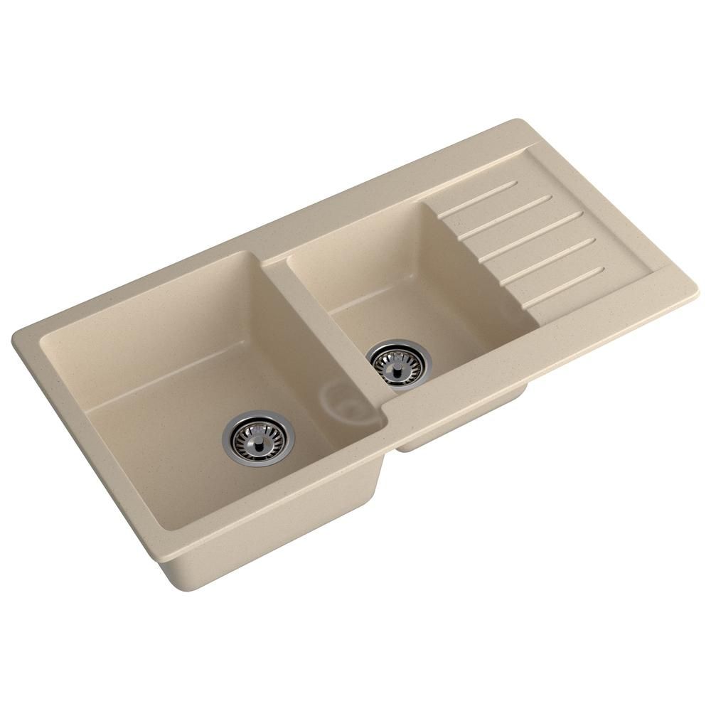 Кухонная мойка GranFest PRACTIK 980KL, кашемир, артикул P-980KL кашемир