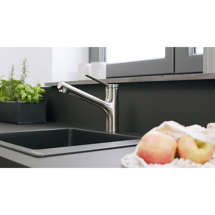 Смеситель для кухни, Hansgrohe, Zesis M33, sBox lite, тип открывания воды-однорычажный, тип регулирования воды-керамический картридж, монтаж-на раковину/столешницу, отверстия для монтажа-1, высота, мм-214, вынос излива, мм-219, тип излива-выдвижной, повор Смеситель для кухни, Hansgrohe, Zesis M33, sBox lite, тип открывания воды-однорычажный, тип регулирования воды-керамический картридж, монтаж-на раковину/столешницу, отверстия для монтажа-1, высота, мм-214, вынос излива, мм-219, тип излива-выдвижной, повор