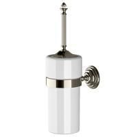 Devon Diamond Ёршик подвесной (белая керамика), цвет: никель блестящий