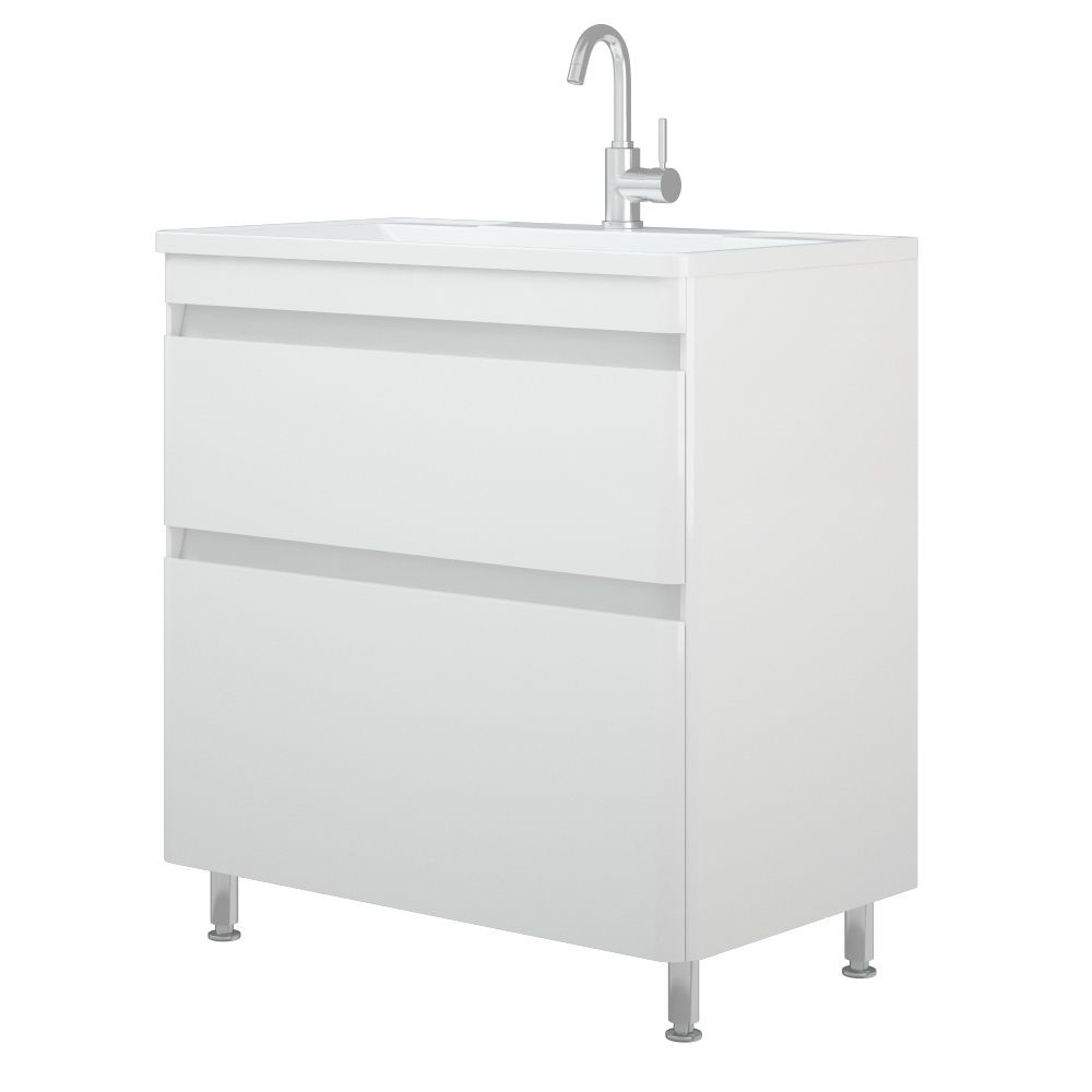 Тумба напольная "Алабама 80 Z2", белая, Adel 80