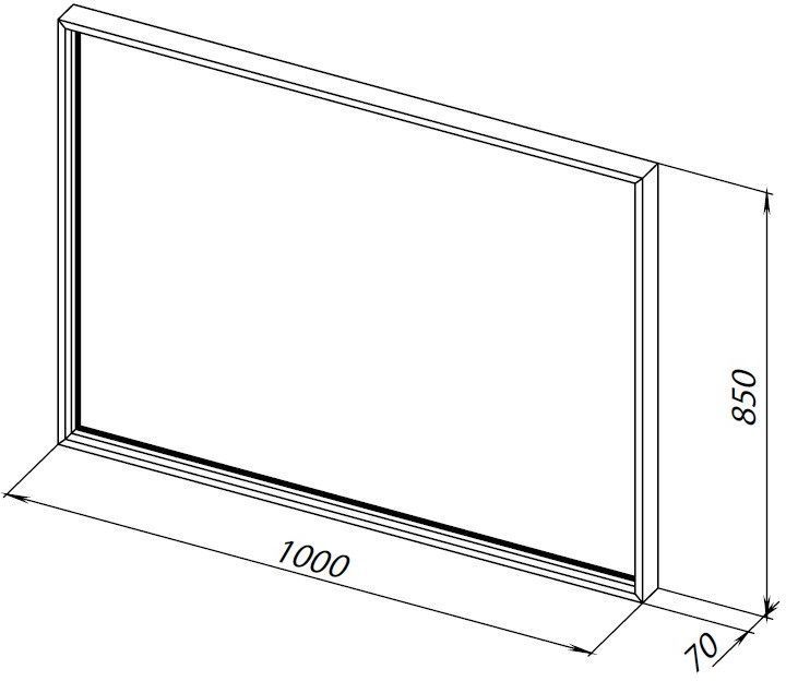 Зеркало Allen Brau Liberty 100 1.330016.03 латунь браш