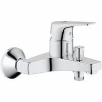 Смеситель для ванны с душем  GROHE BAU FLOW 23756000 (хром, L-16,7 H-13,4), шт Смеситель для ванны с душем  GROHE BAU FLOW 23756000 (хром, L-16,7 H-13,4), шт