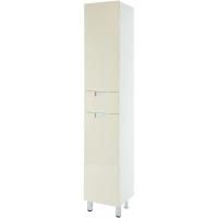 Шкаф пенал Bellezza Пегас 35 L 4620404102078 с бельевой корзиной Бежевый