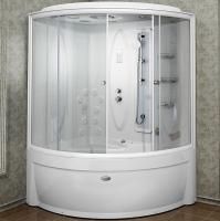 Душевой бокс Radomir Вирсавия 2 170x125 L 1-04-1-1-5-0700 профиль Белый стекло прозрачное