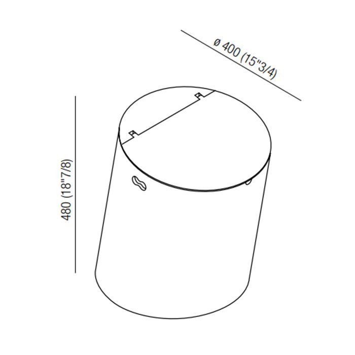Agape Basket Корзина ø40x48 см, цвет: белый Agape Basket Корзина ø40x48 см, цвет: белый