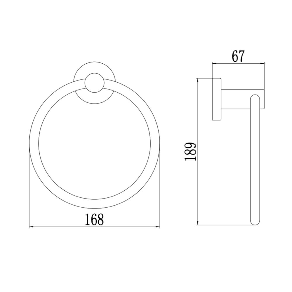 Полотенцедержатель Savol S-005660, сатин