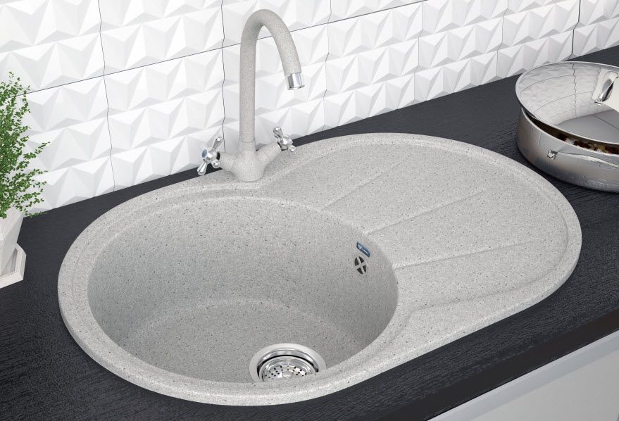 Кухонная мойка Ulgran U-503-310, серый, артикул U-503-310