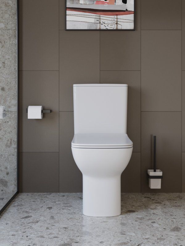 ROMANO-TOR Унитаз-компакт со смывом "Торнадо", с сиденьем дюропласт soft close, P-trap, BB2803CP/T-TOR/SC, артикул BB2803CP/T-TOR/SC