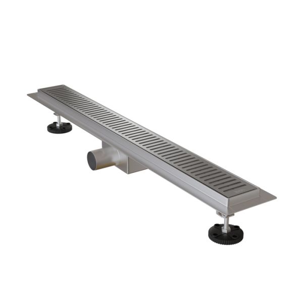 Лоток душевой, горизонтальный выпуск, комбинированный затвор, перфорированная решетка, 700мм, хром, IDDIS, (975A7SB10DZ)