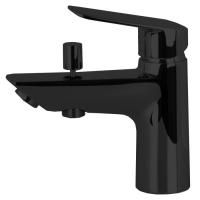 Fima Carlo Frattini Spot Смеситель для ванны, на 1 отв., с переключателем, цвет: чёрный матовый