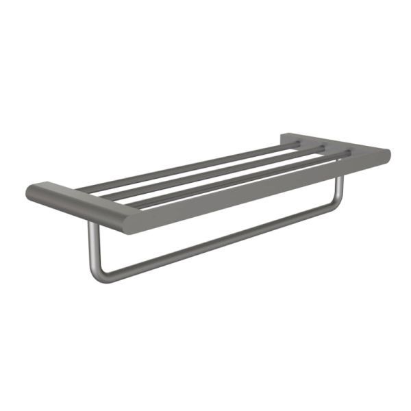Полка для полотенец Knotlor  TR102GM, оружейная сталь