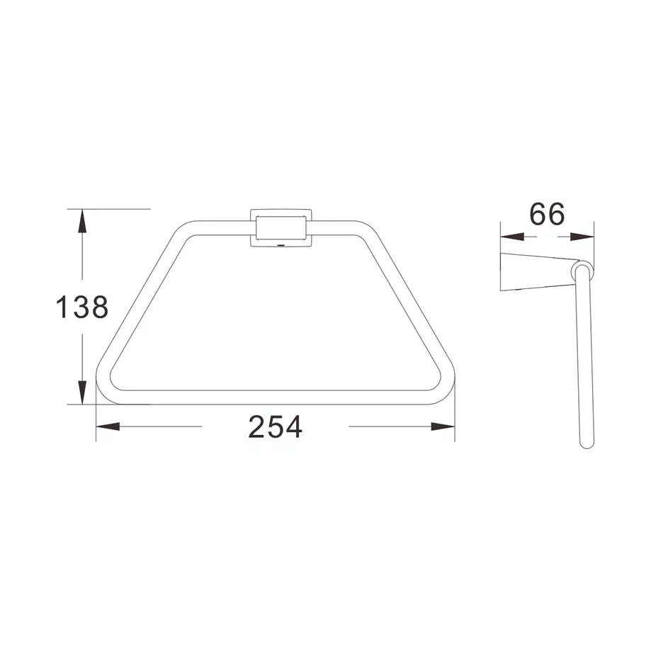 Кольцо для полотенец Shevanik SG5706H, черный