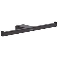 Бумагодержатель, Hansgrohe, AddStoris, без крышки, двойной, ширина, мм-300, глубина, мм-78, высота, мм-21, тип установки-настенный, крепления в комплекте, цвет-черный матовый Бумагодержатель, Hansgrohe, AddStoris, без крышки, двойной, ширина, мм-300, глубина, мм-78, высота, мм-21, тип установки-настенный, крепления в комплекте, цвет-черный матовый