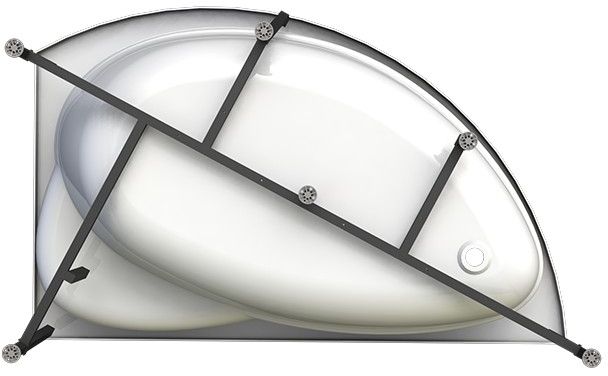 Акриловая ванна Radomir Vannesa Модерна 160x100 L 2-01-0-1-1-214 Белая без гидромассажа