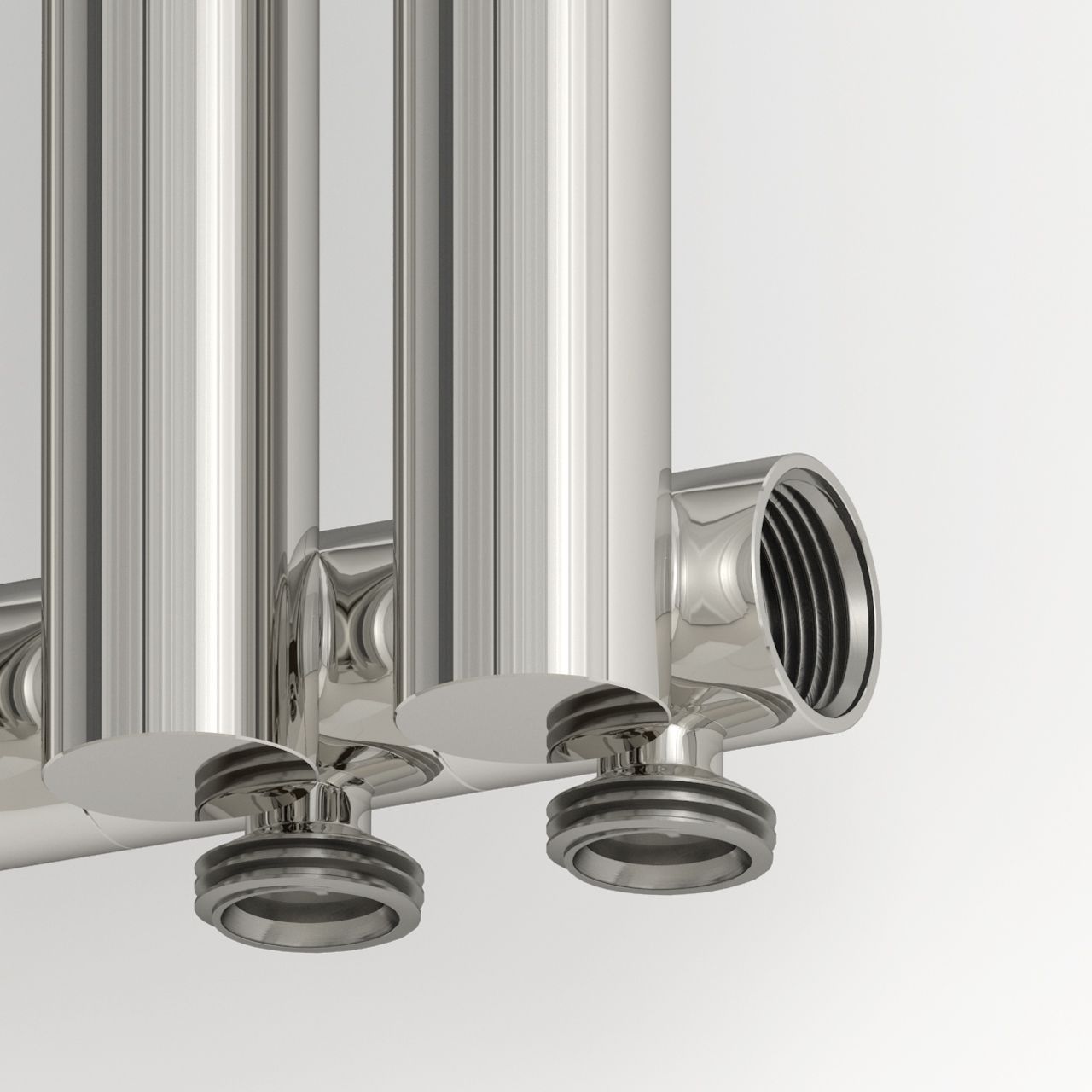 Отопительный радиатор ЭСТЕТ-1 н/ж EU50 правый 1800х135 / 3 сек (Матовое ЗОЛОТО)