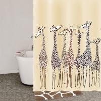 Штора для ванны Iddis Safari Friends 180x200 Бежевая