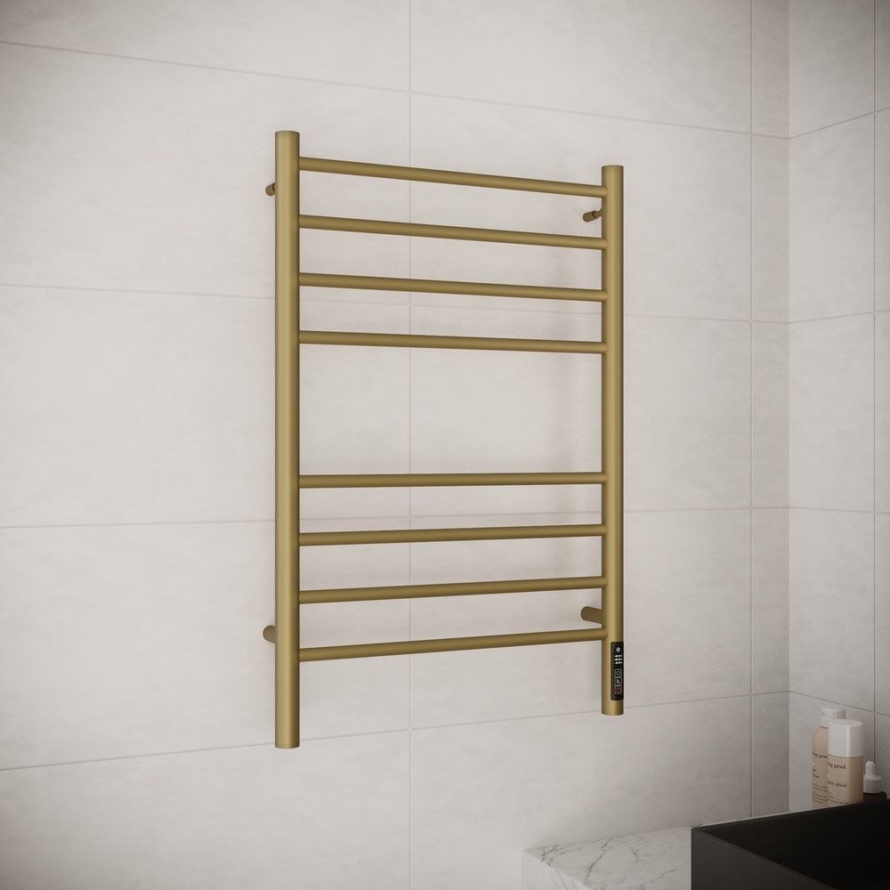 Полотенцесушитель электрический с диммером Terminus Аврора П8 50х80, золото арт, артикул 4670078571922