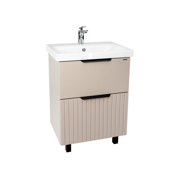 Тумба VIANT "Сицилия" 2 ящика капучино 380x470x820 под раковину S-UM-MOD50/1 (MODUO 50) (VSIC50MDCAP-T2Y)