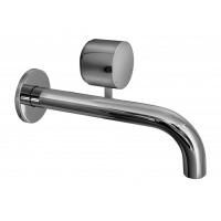 Fantini AF/21 Смеситель для раковины, встраиваемый, на 2 отв, без донного клапана, излив 208мм (наружняя часть), цвет: хром