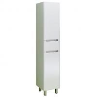 Шкаф пенал Runo Парма 35 4620750026967 с бельевой корзиной Белый