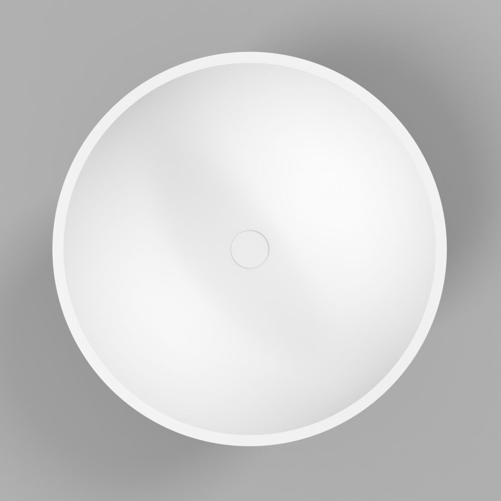 Умывальник WHITECROSS Amethyst D=50 (черный/белый мат) иск. камень Умывальник WHITECROSS Amethyst D=50 (черный/белый мат) иск. камень