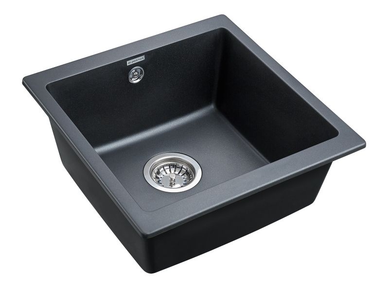 Кухонная мойка Paulmark Brilon 45 PM104546-BLM Черный металлик