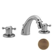 HUBER Victorian Смеситель для биде на 3 отверстия с донным клапаном, цвет бронза