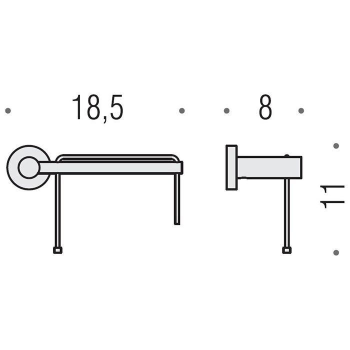 Colombo Plus Держатель для т/б., Dx, подвесной, цвет: хром Colombo Plus Держатель для т/б., Dx, подвесной, цвет: хром