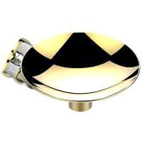 THG PETALE DE CRISTAL CLAIR LISERE DORE Мыльница металлическая ø150 мм., подвесная, цвет полированное золото