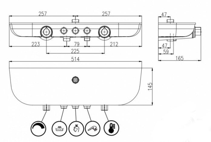 Душевая система Rav Slezak Murray MU253.5/5SC
