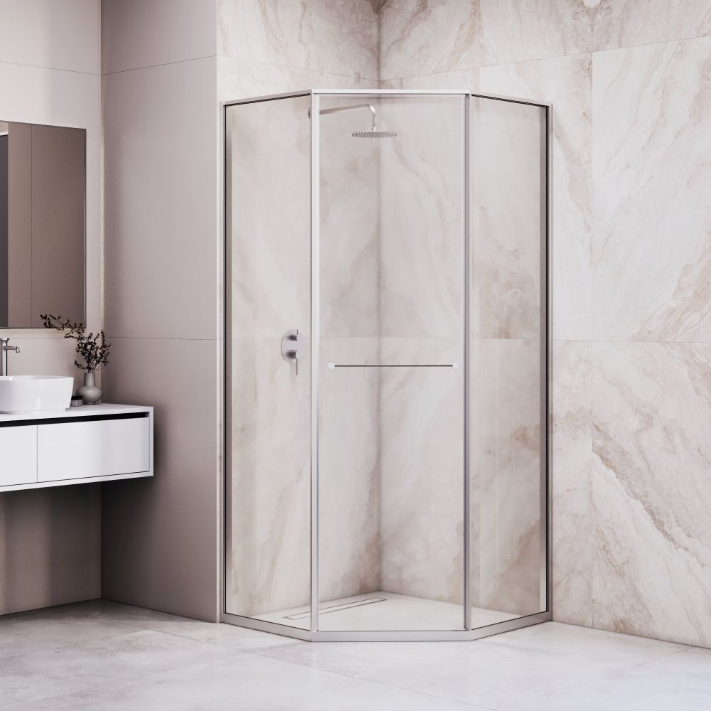 Душевой уголок RGW SV-82 "R" (Прозрачное, 1000x1000)