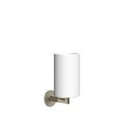 Gessi Anello Стакан настенный белый, цвет Finox Brushed Nickel