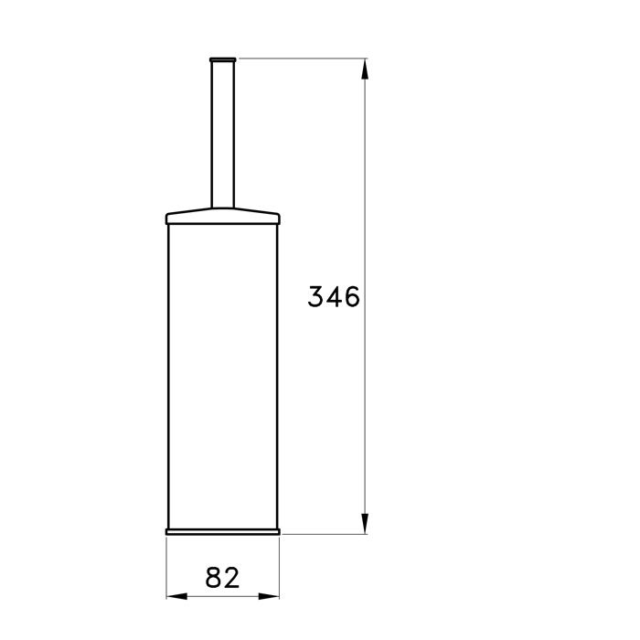 Stella 130 Ершик напольный 1054 цвет: хром