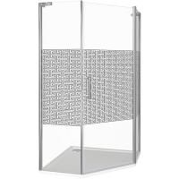 Душевой уголок Good Door Fantasy PNT-90-F-CH 90x90 профиль Хром стекло прозрачное с рисунком