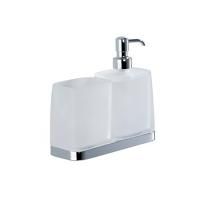 Дозатор для жидкого мыла со стаканом Colombo Design Time W4271.000 Хром Дозатор для жидкого мыла со стаканом Colombo Design Time W4271.000 Хром
