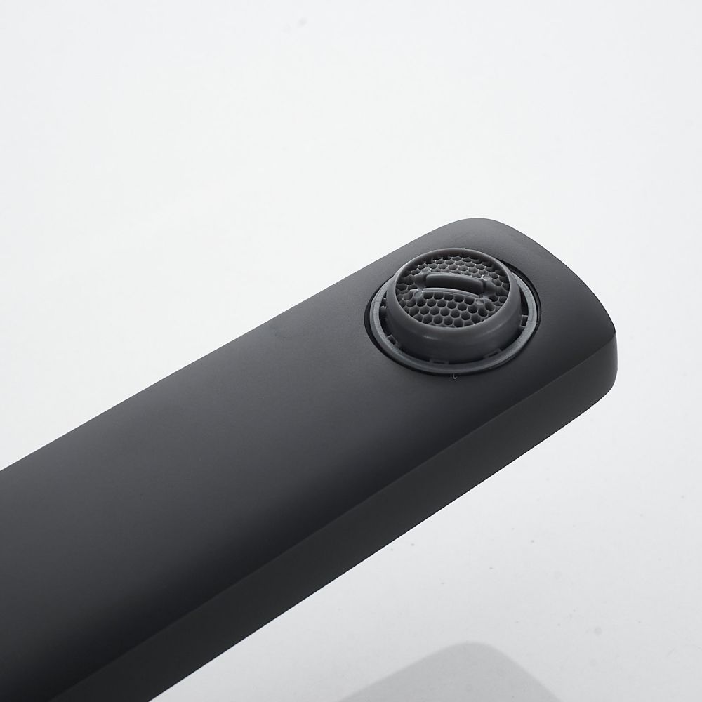 Смеситель для раковины высокий  Raffine F1199H, черный