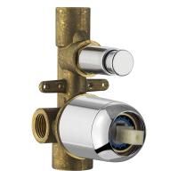 Plumberia Selection IXO Внутренняя часть встраиваемого смесителя для душа на 2 вых.с кнопочн. девиатором, диам.35мм, хром