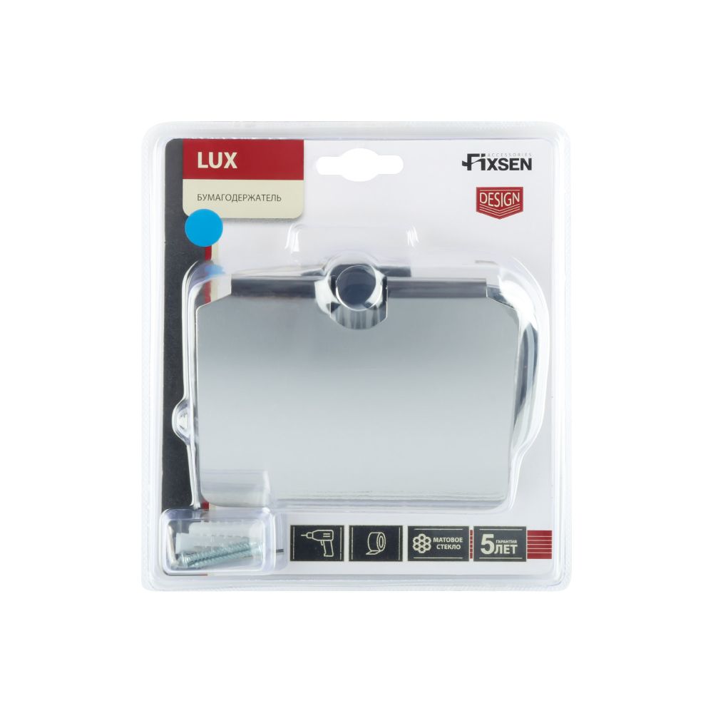 Держатель для туалетной бумаги FIXSEN LUX CHROME FX-15010, хром, артикул FX-15010